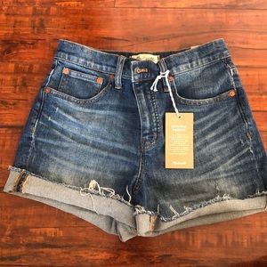 NTW Madewell High Rise Denim Shorts